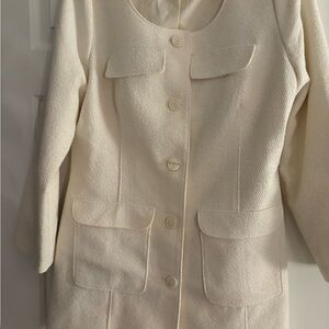 H&M Off-White Textured Women's Blazer Dress . Excellent condition worn once .